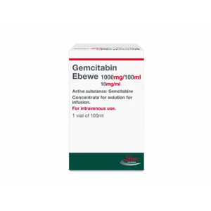 GEMCITABINE - BEWE 1GM ( GEMCITABINE 10MG/ML ) FOR IV INFUSION VIAL 100ML